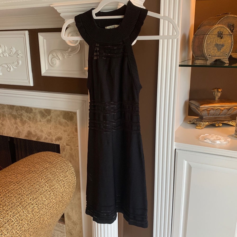 Black form fitting dress